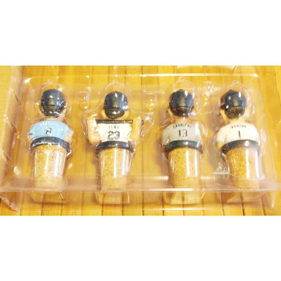 Set Of 4 Tampa Bay Rays 2008 Post Season Commemorative Wine Bottle Stopper NIB - Picture 3 of 10